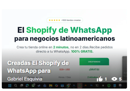 Creadas El Shopify de WhatsApp